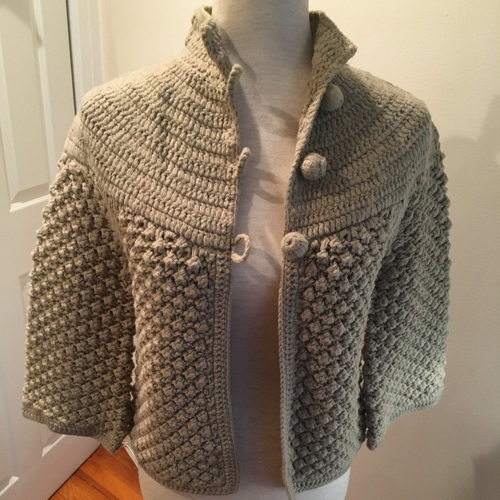 Betty Jackson (UK) Seed Stitch Cardigan